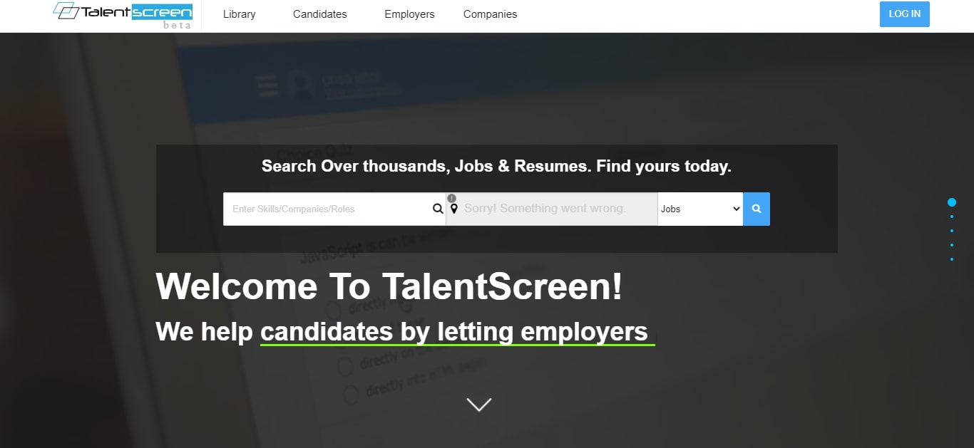 Talent Screen